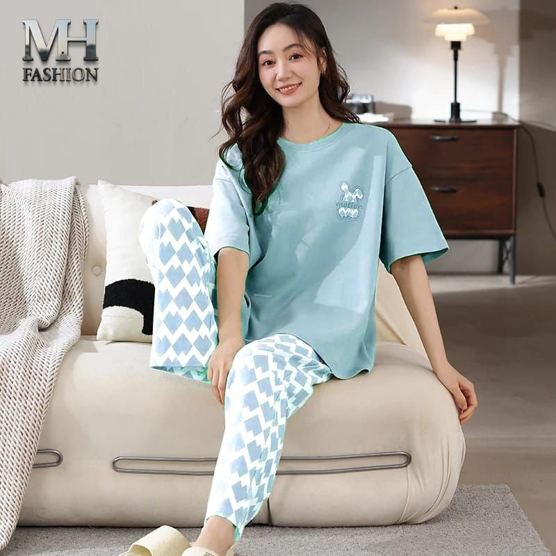 blue night suit fabric cotton jarsy