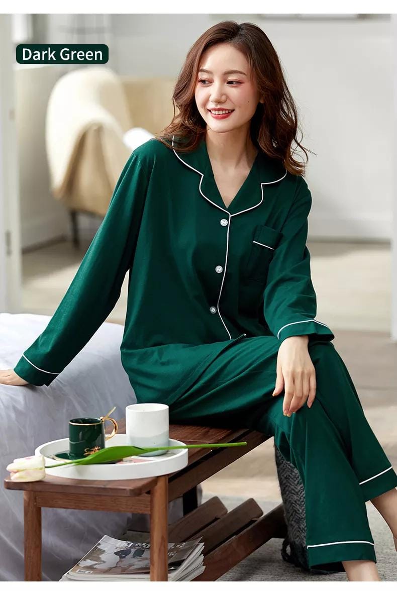 2 pc nighty in premium fabric silk jersey