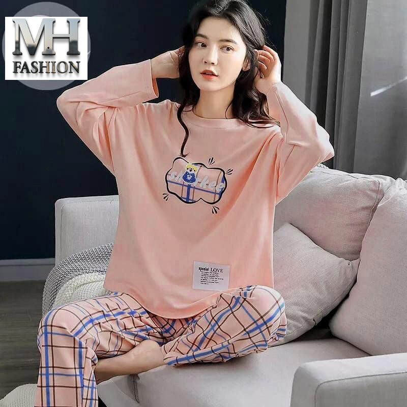 pink full sleeves printed design night suit fabric cotton jarsy