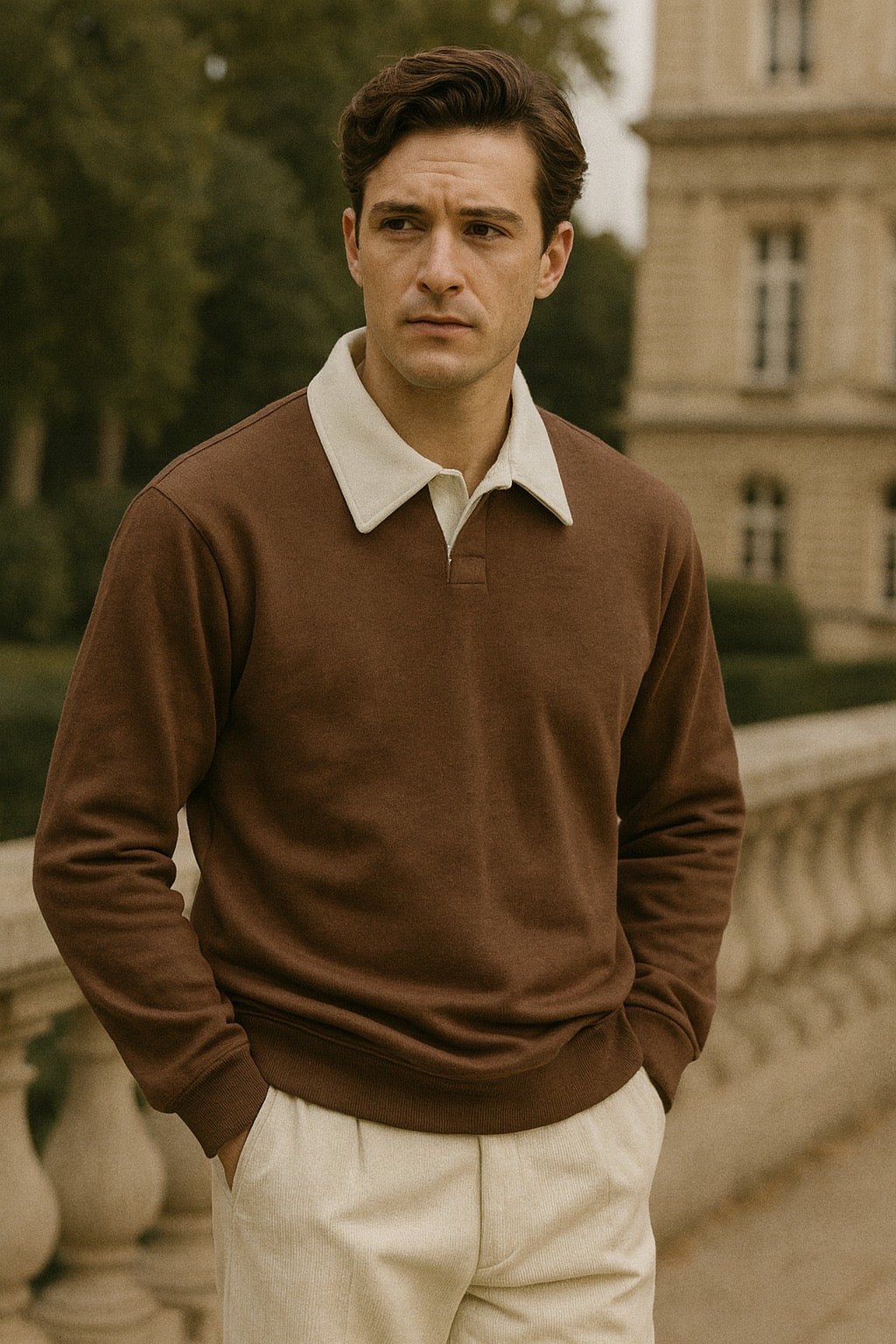 Brown Polo Sweatshirt For Men’s and boys
