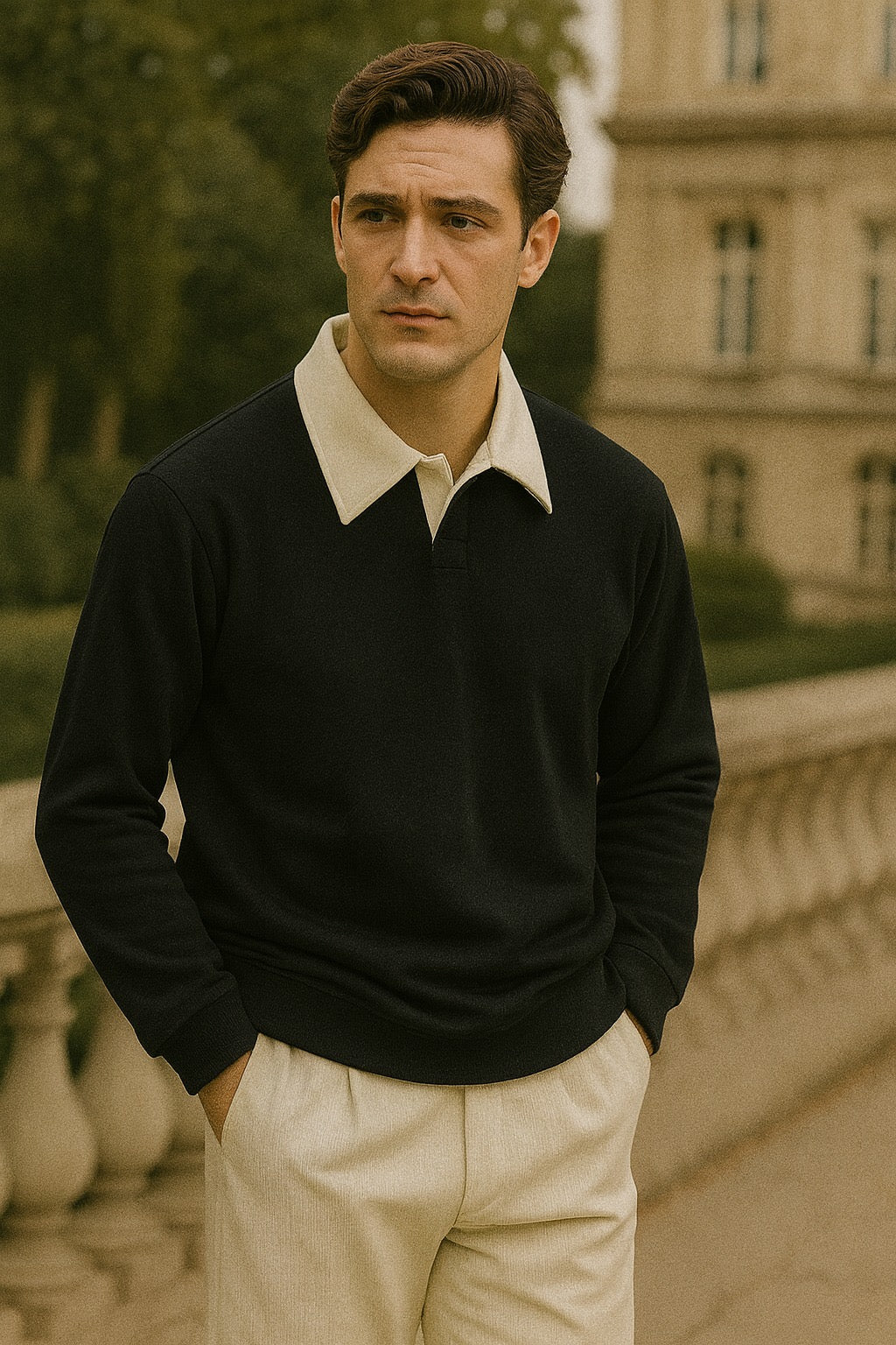 Black Polo Sweatshirt For Men’s and boys