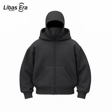Dark Grey Balaclava Ninja Hoodie For Mens & Boys