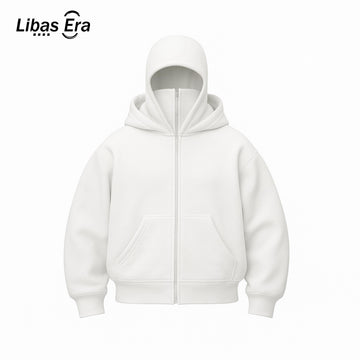 White Balaclava Ninja Hoodie For Mens & Boys