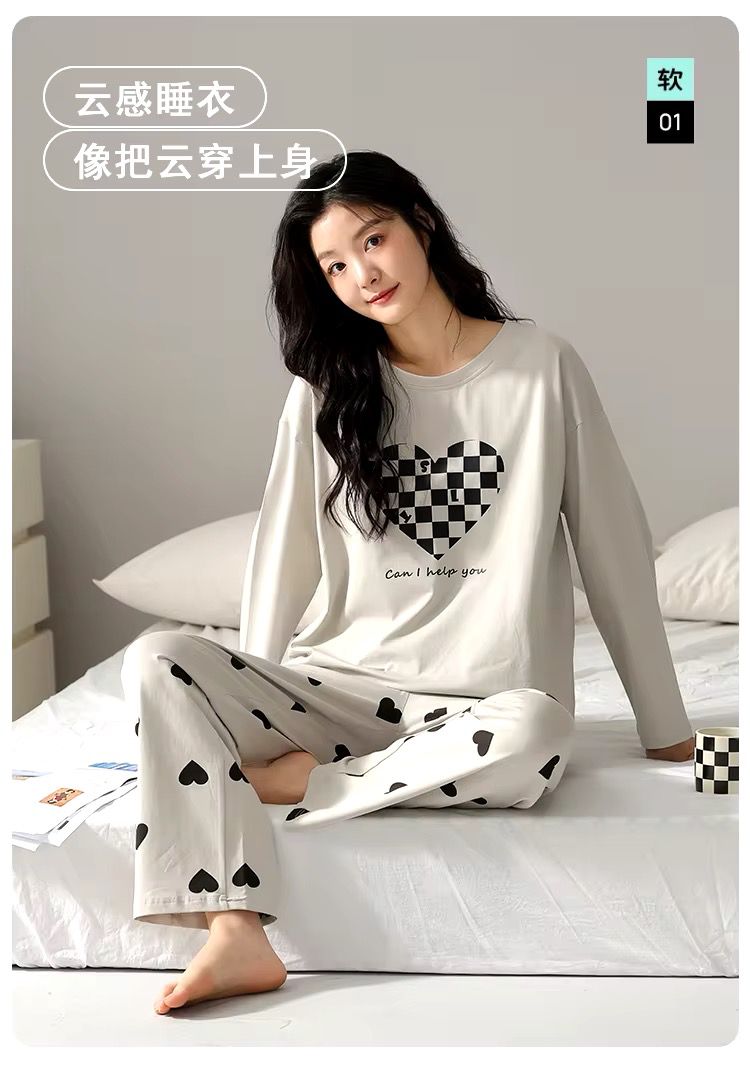 heart printed night suit fabric cotton jarsy